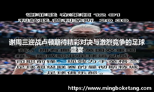 谢周三迎战卢顿期待精彩对决与激烈竞争的足球盛宴